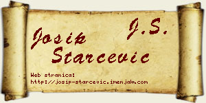 Josip Starčević vizit kartica